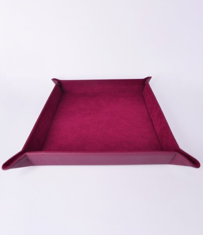 Deri Saat Tepsisi - Bordo