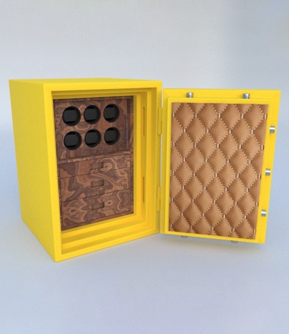 NMSF 75 (6 Adet Watch Winder) Saat Kasası - Sarı