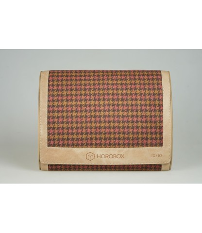 Horobox 8'li Saat Taşıma Kutusu Limited Edition - Koyu Kahve Desenli