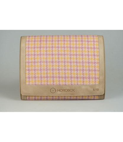 Horobox 8'li Saat Taşıma Kutusu Limited Edition - Sarı-Pembe Desenli