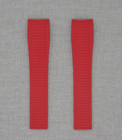 Tempomat Madrid - Patek Philippe Aquanaut Model Ailesi Uyumlu Kauçuk Kayış - Kırmızı