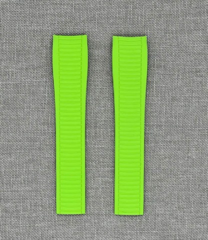 Tempomat Madrid - Patek Philippe Aquanaut Model Ailesi Uyumlu Kauçuk Kayış - Limon Yeşili