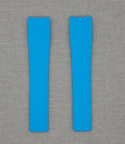 Tempomat Madrid - Patek Philippe Aquanaut Model Ailesi Uyumlu Kauçuk Kayış - Mavi Marbella