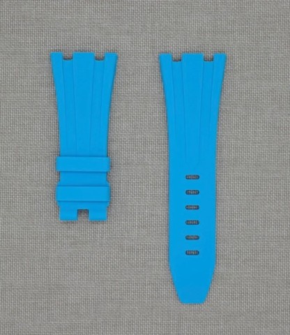 Tempomat Madrid - Audemars Piguet Royal Oak Offshore 42mm Model Ailesi Uyumlu Kauçuk Kayış - Mavi Marbella