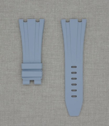 Tempomat Madrid - Audemars Piguet Royal Oak Offshore 42mm Model Ailesi Uyumlu Kauçuk Kayış - Gri