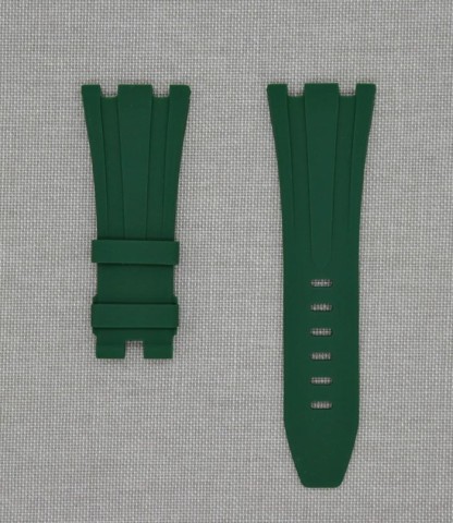 Tempomat Madrid - Audemars Piguet Royal Oak Offshore 42mm Model Ailesi Uyumlu Kauçuk Kayış - Yeşil